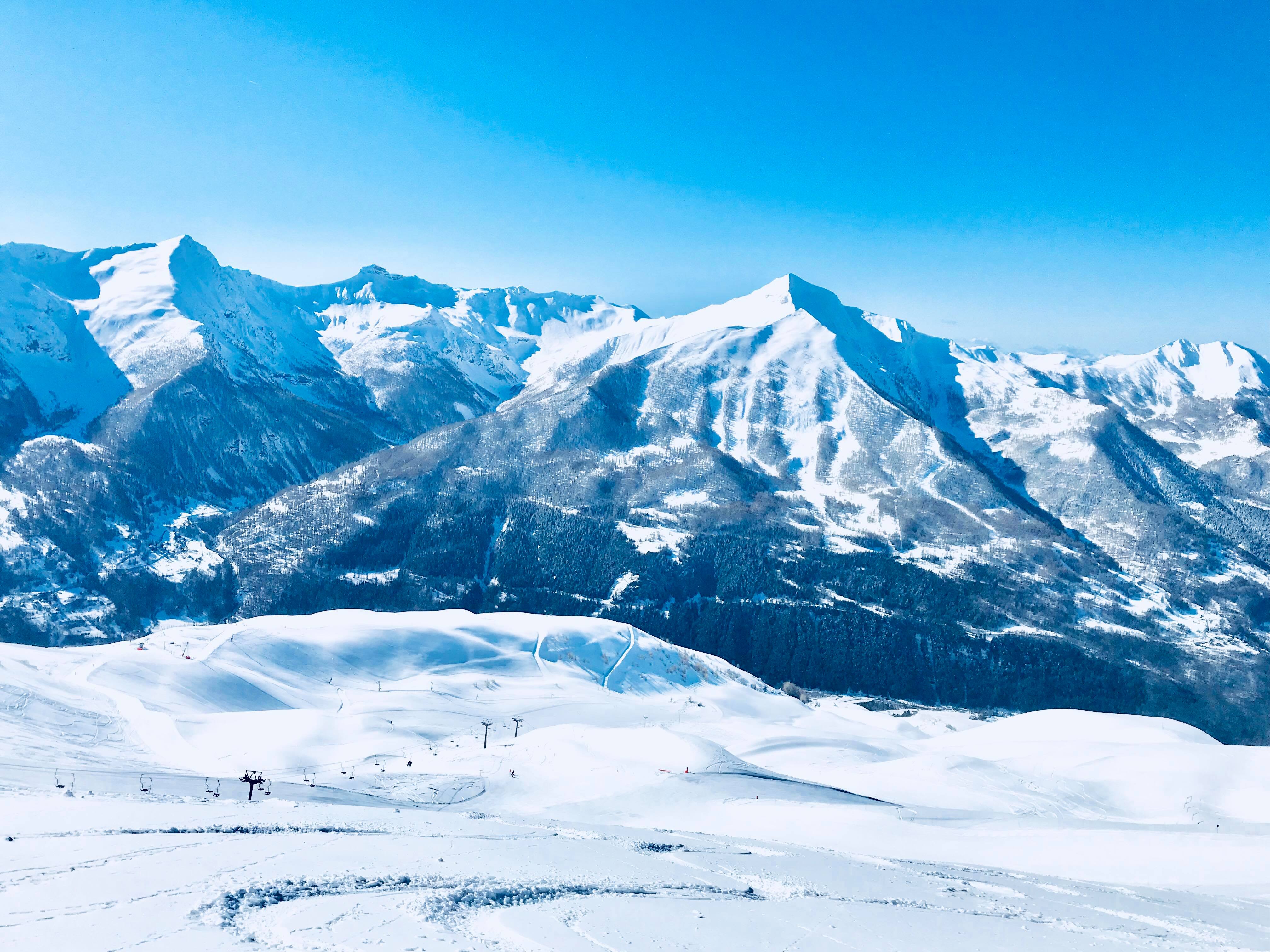 Magnifique vue de la Station de ski d'Orcières Merlette