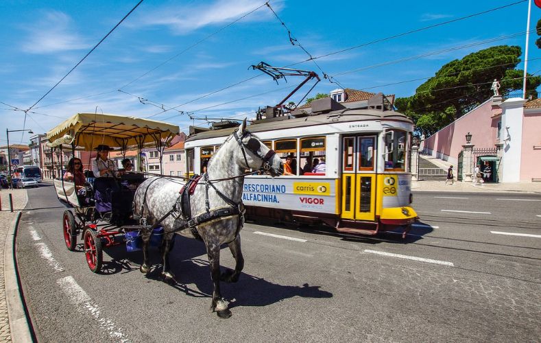 Le tram 28 à Lisbonne